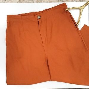 Burnt Orange Wide Leg Pant
